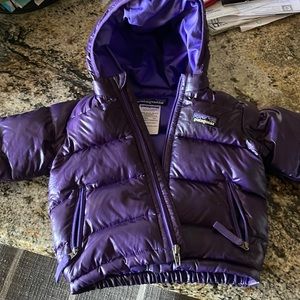 Patagonia 6m purple baby jacket